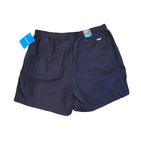 Women's 1X Shorts Columbia Navy Sandy River Nylon w/ Zip Pocket & Drawstring NWT - Picture 2 of 2